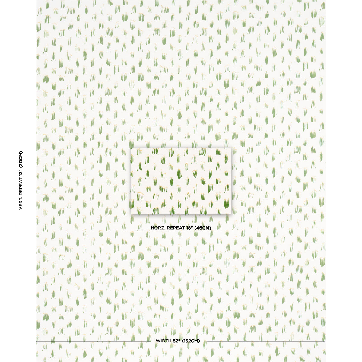 MEADOW-BUTTON-HAND-EMBROIDERY-YELLOW-SCHUMACHER-84390 - Schumacher Fabric