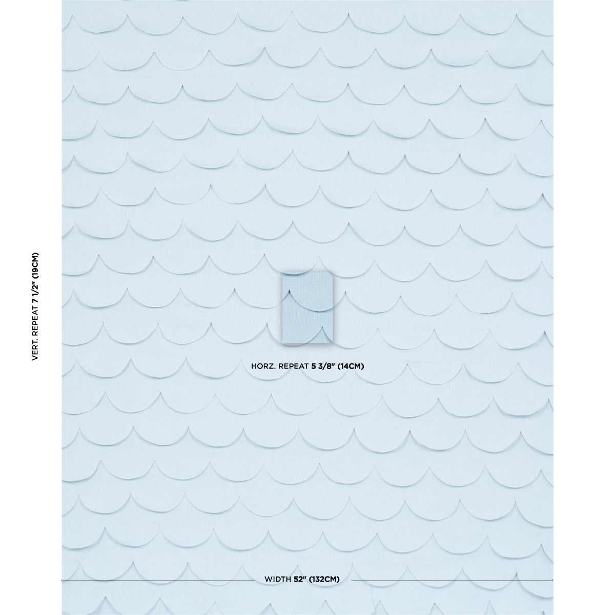 PREP-SCHOOL-HAND-PIECED-SCALLOP-BLUE-SCHUMACHER-84401 - Schumacher Tela