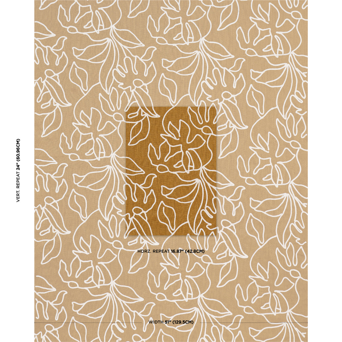 LOLA-EMBROIDERY-SAFFRON-SCHUMACHER-84411 - Schumacher Tela