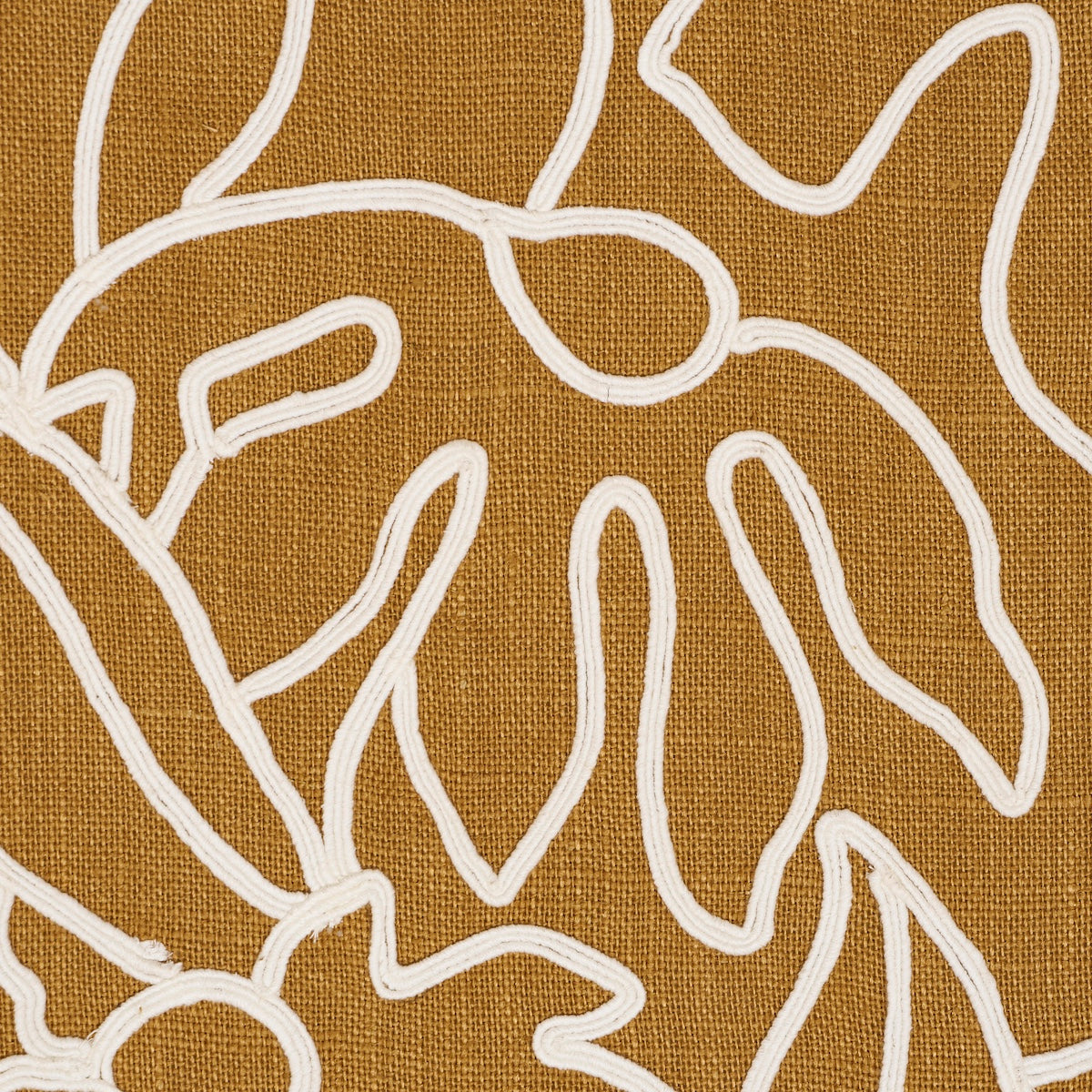 LOLA-EMBROIDERY-SAFFRON-SCHUMACHER-84411 - Schumacher Fabric