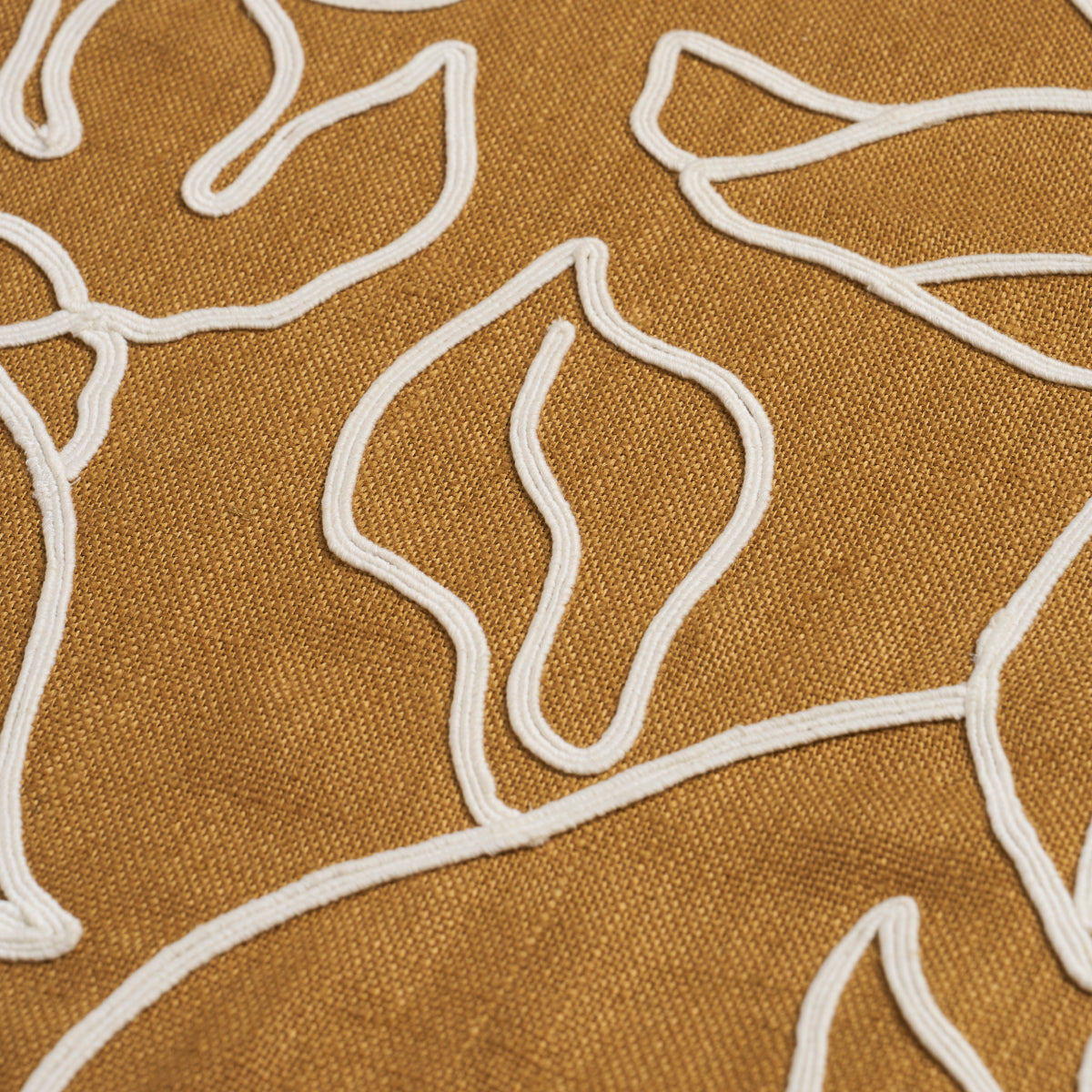 LOLA-EMBROIDERY-SAFFRON-SCHUMACHER-84411 - Schumacher Fabric