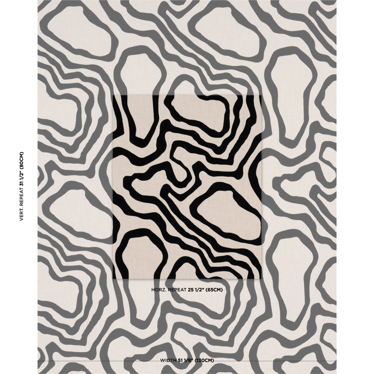 DEFEO-EMBROIDERY-NOIR-SCHUMACHER-84430 - Schumacher Tela