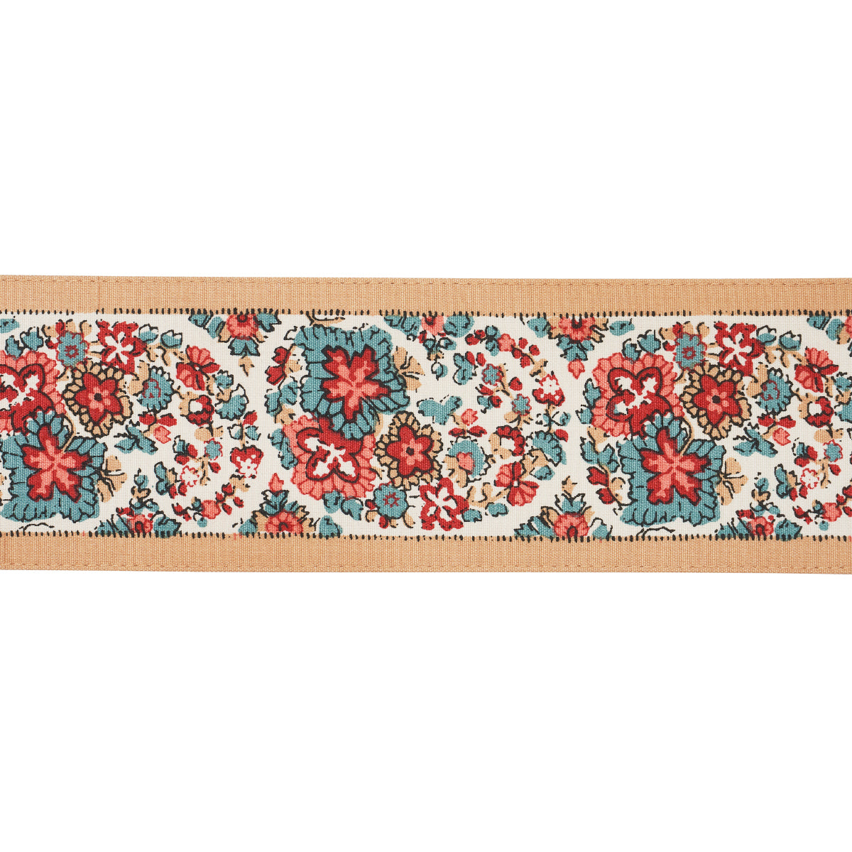 INES-PAISLEY-TRIM-ROUGE-NOIR-SCHUMACHER-84441 - Schumacher Trim