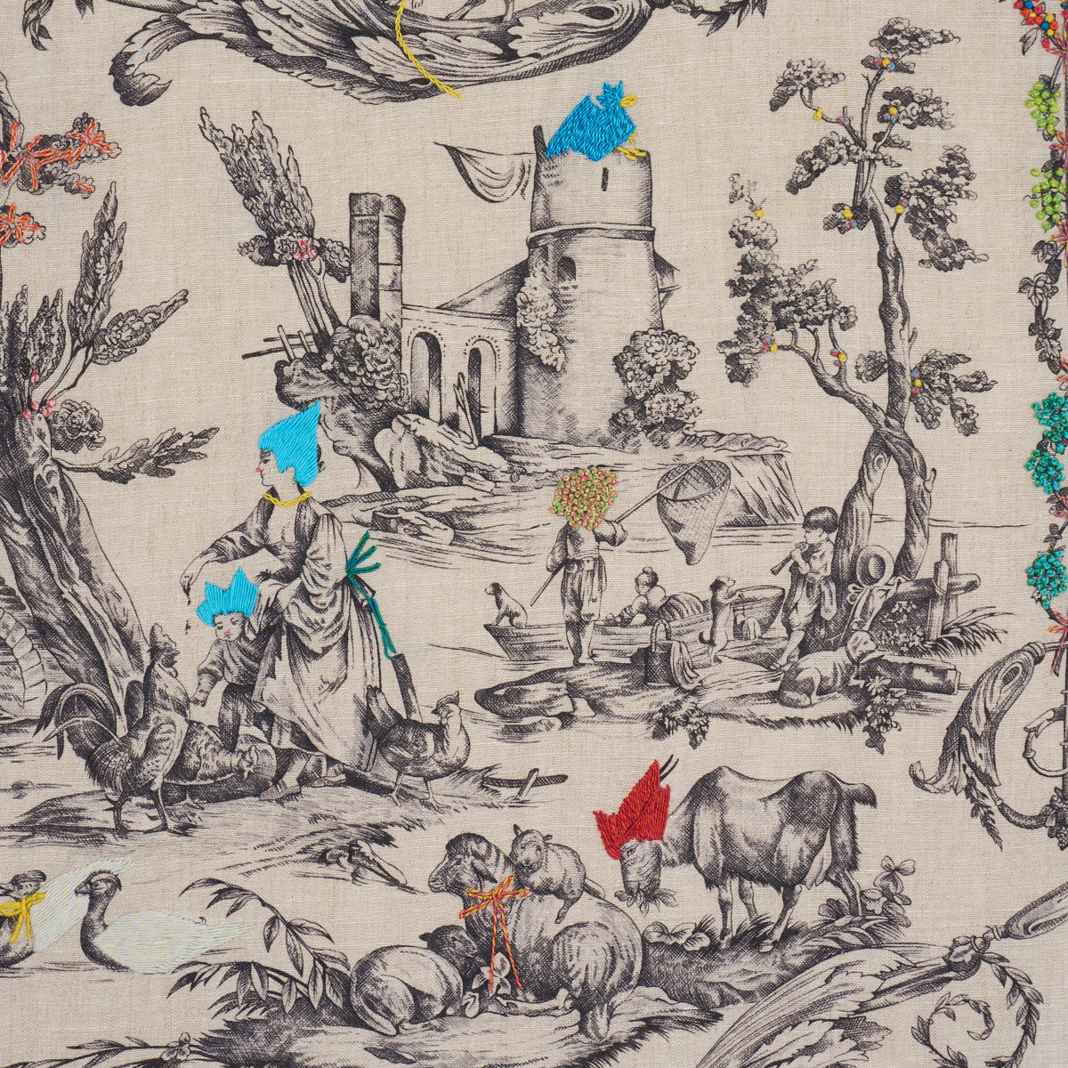 LA-LIBERTE-AMERICAINE-TOILE-MULTIVERSE-SCHUMACHER-84520 - Schumacher Fabric