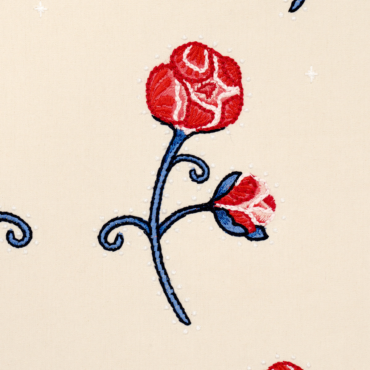 RHINESTONE-COWBOY-EMBROIDERY-POPPY-SCHUMACHER-84550 - Schumacher Fabric