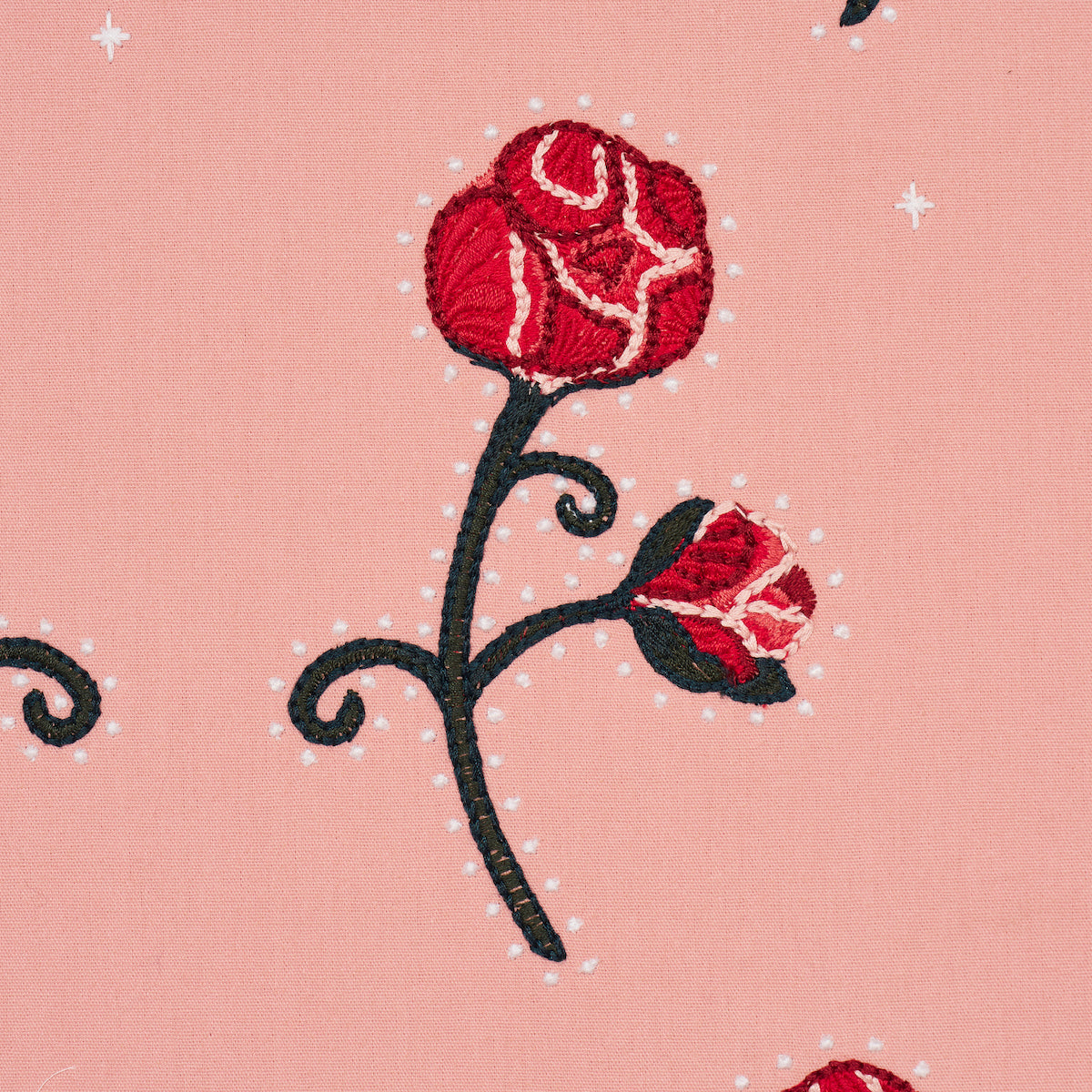 RHINESTONE-COWBOY-EMBROIDERY-PINK-SCHUMACHER-84552 - Schumacher Fabric