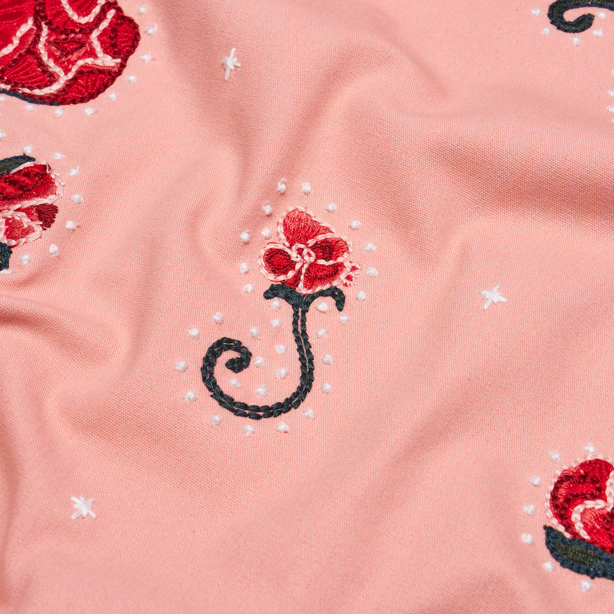 RHINESTONE-COWBOY-EMBROIDERY-PINK-SCHUMACHER-84552 - Schumacher Fabric