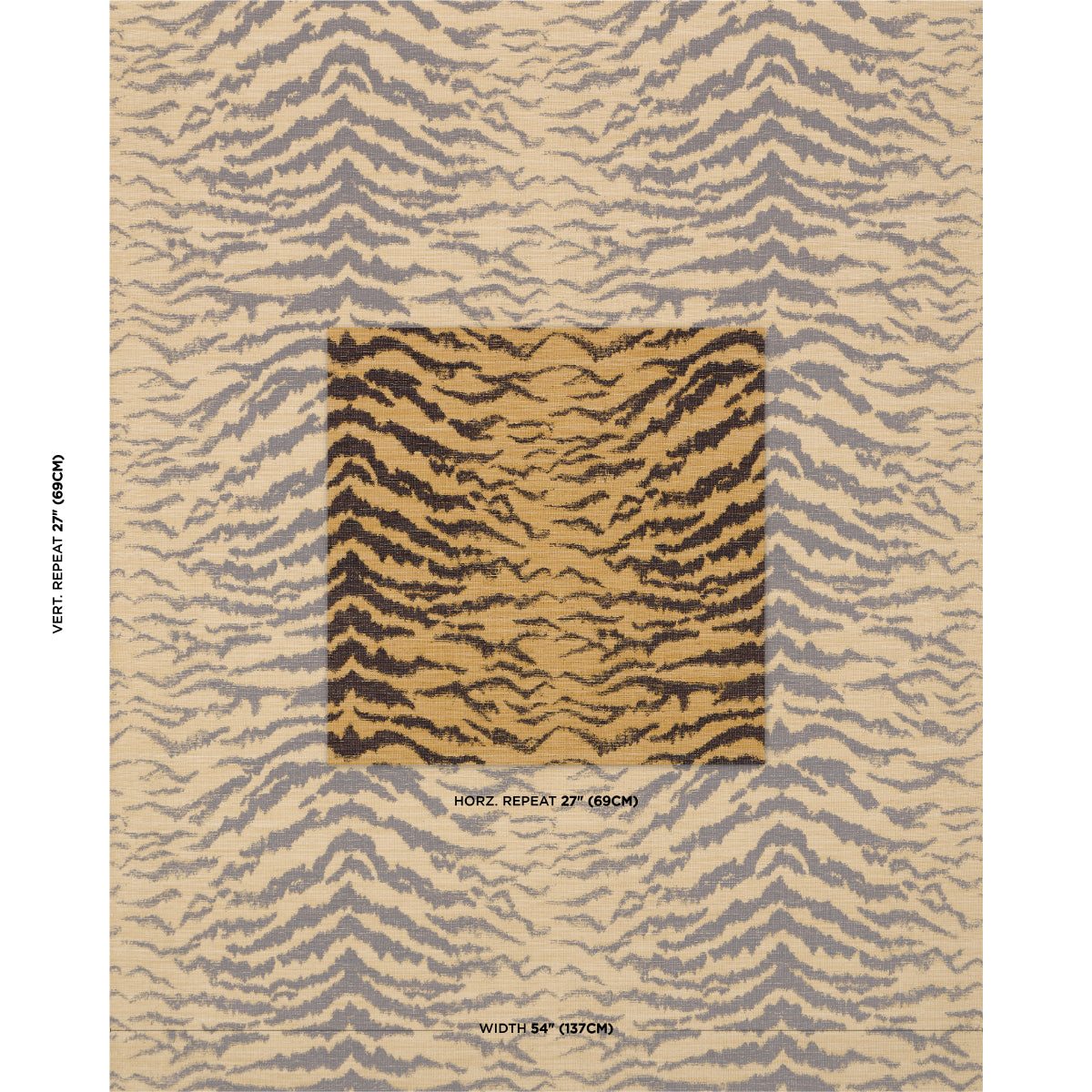 SHIVALIK-HILLS-TIGER-GOLD-SCHUMACHER-84650 - Schumacher Fabric