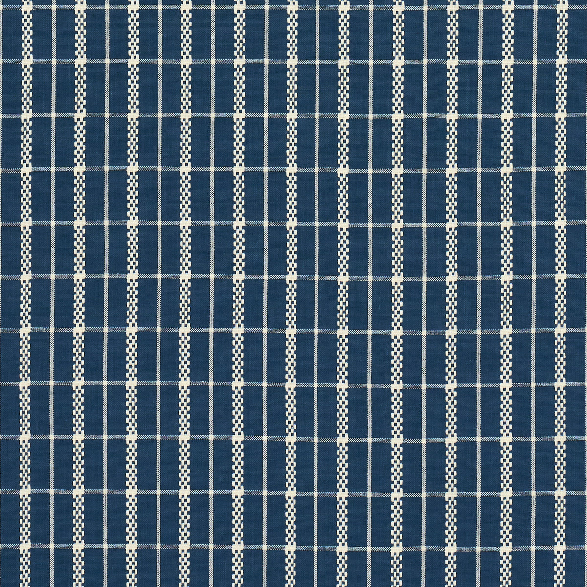 BOYD-CHECK-INDIGO-SCHUMACHER-84681 - Schumacher Fabric