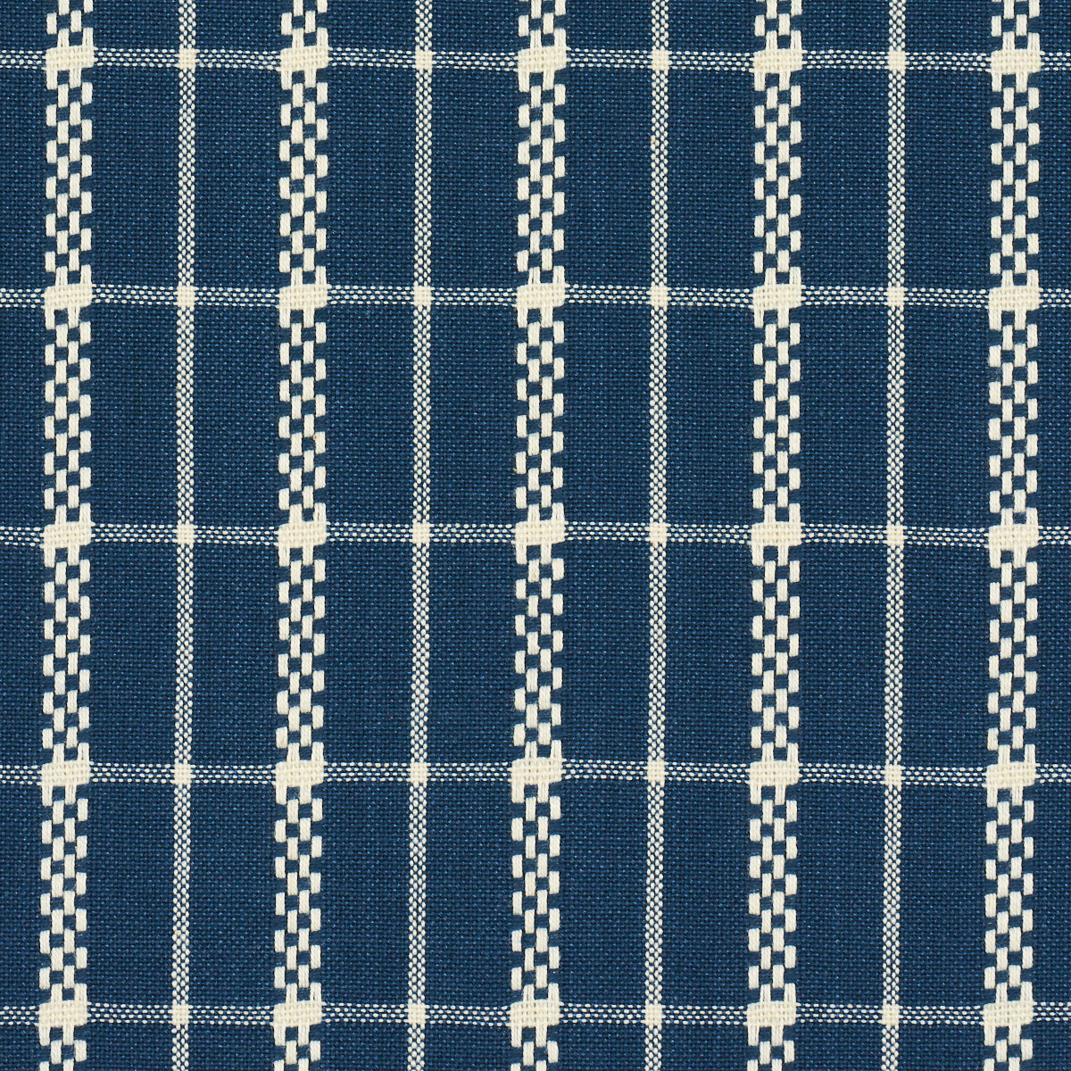 BOYD-CHECK-INDIGO-SCHUMACHER-84681 - Schumacher Fabric