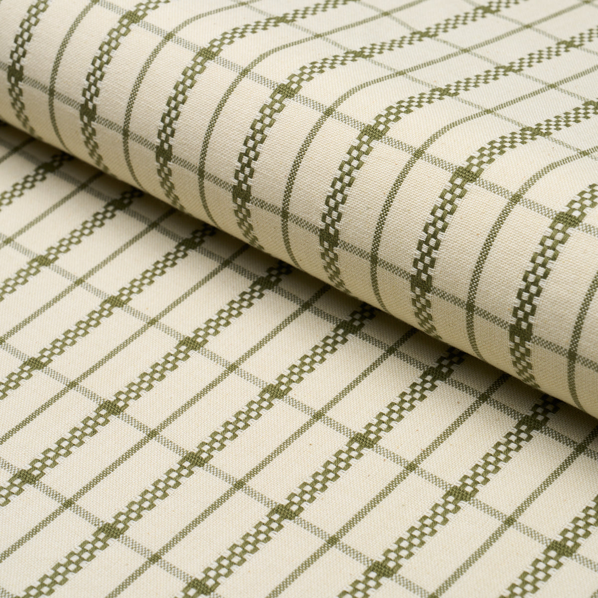Boyd Check - Moss - Schumacher 84682 Fabric - Schumacher Fabric