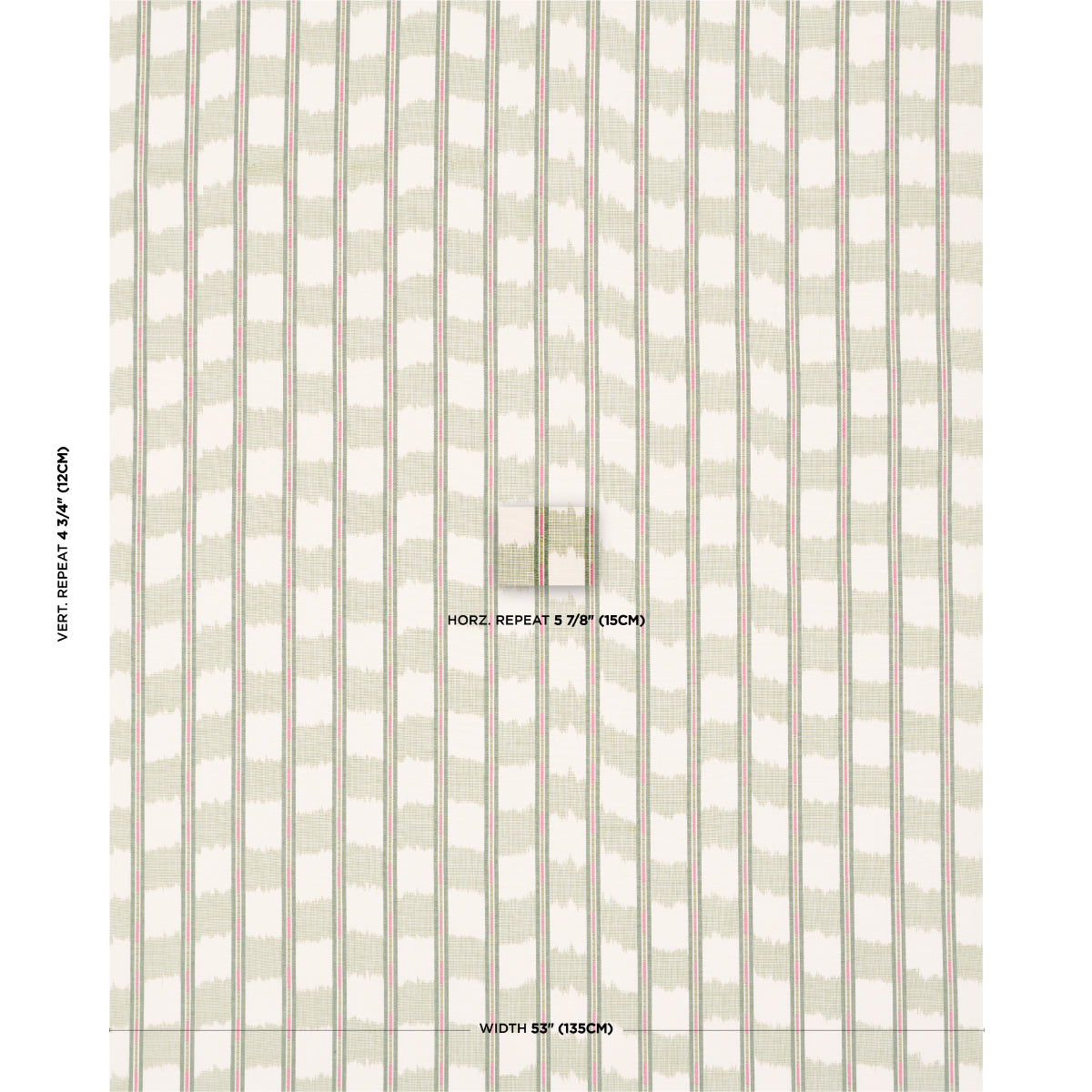 FAYE-IKAT-LEAF-SCHUMACHER-84711 - Schumacher Fabric