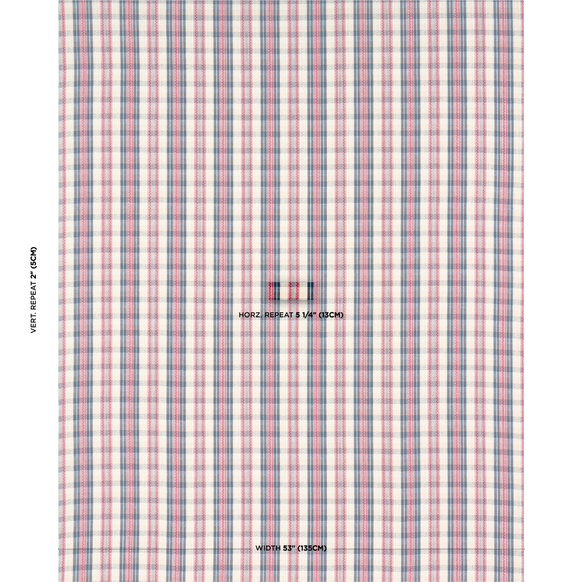 FONDA-HAND-WOVEN-PLAID-ROUGE-NAVY-SCHUMACHER-84720 - Schumacher Fabric