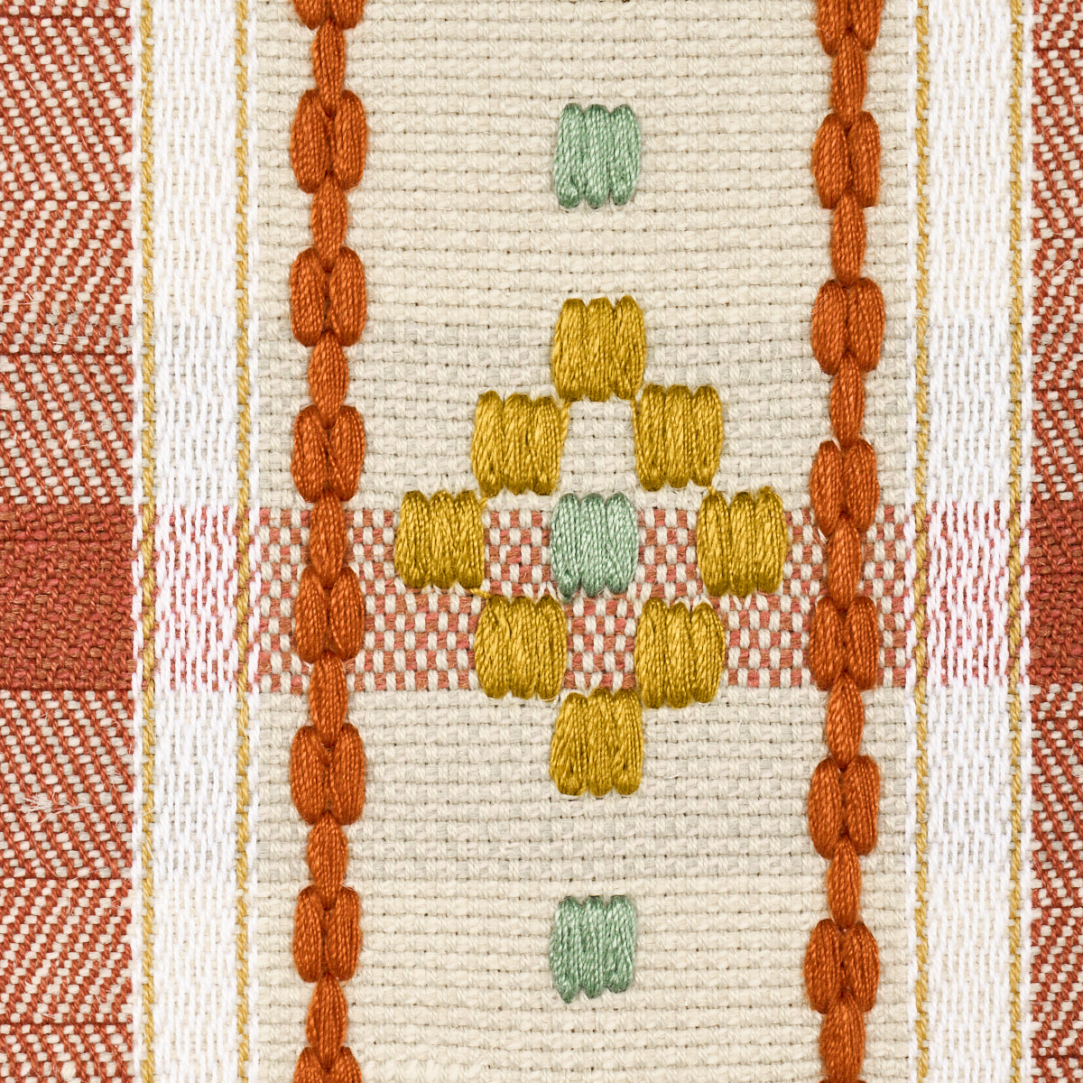 HUTTON-HAND-WOVEN-CHECK-OCHRE-SCHUMACHER-84732 - Schumacher Fabric