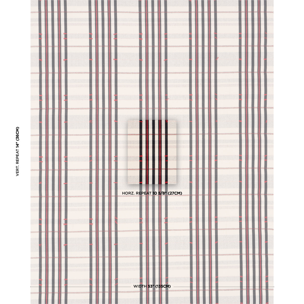REMMY-HAND-WOVEN-STRIPE-NOIR-SCHUMACHER-84782 - Schumacher Fabric