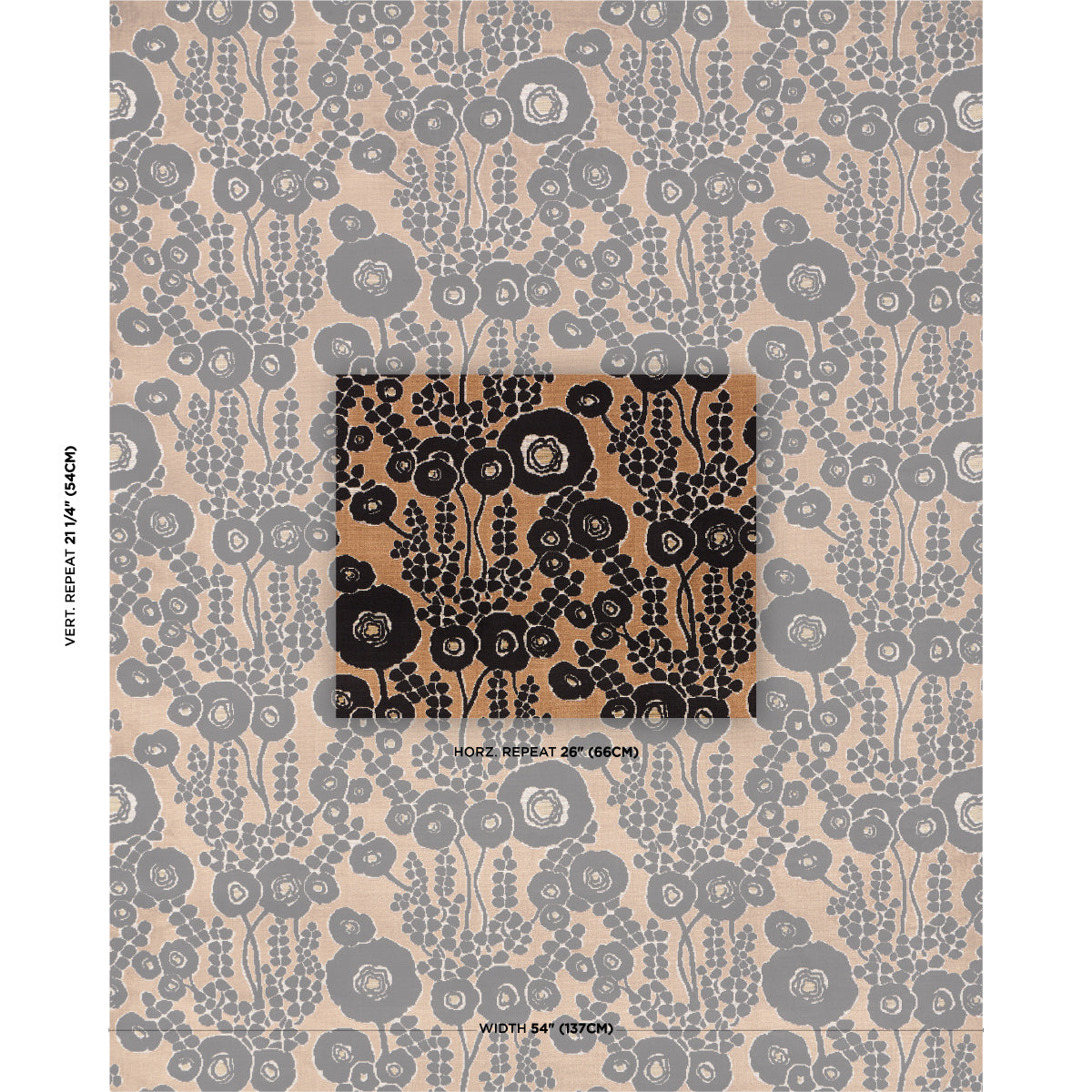 EMELIE-VELVET-BRONZE-NOIR-SCHUMACHER-84790 - Schumacher Fabric