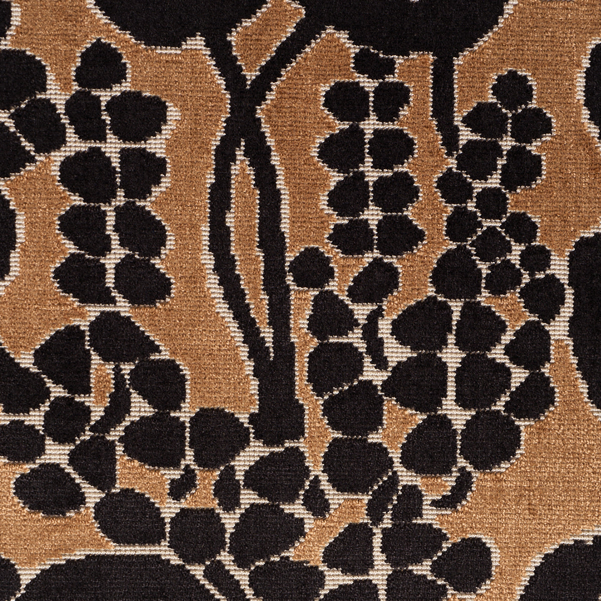 EMELIE-VELVET-BRONZE-NOIR-SCHUMACHER-84790 - Schumacher Fabric