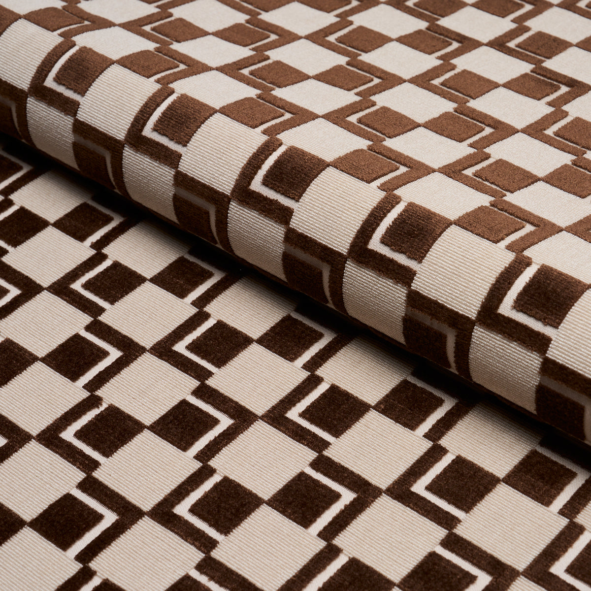 EDISON-VELVET-CHESTNUT-SCHUMACHER-84801 - Schumacher Fabric