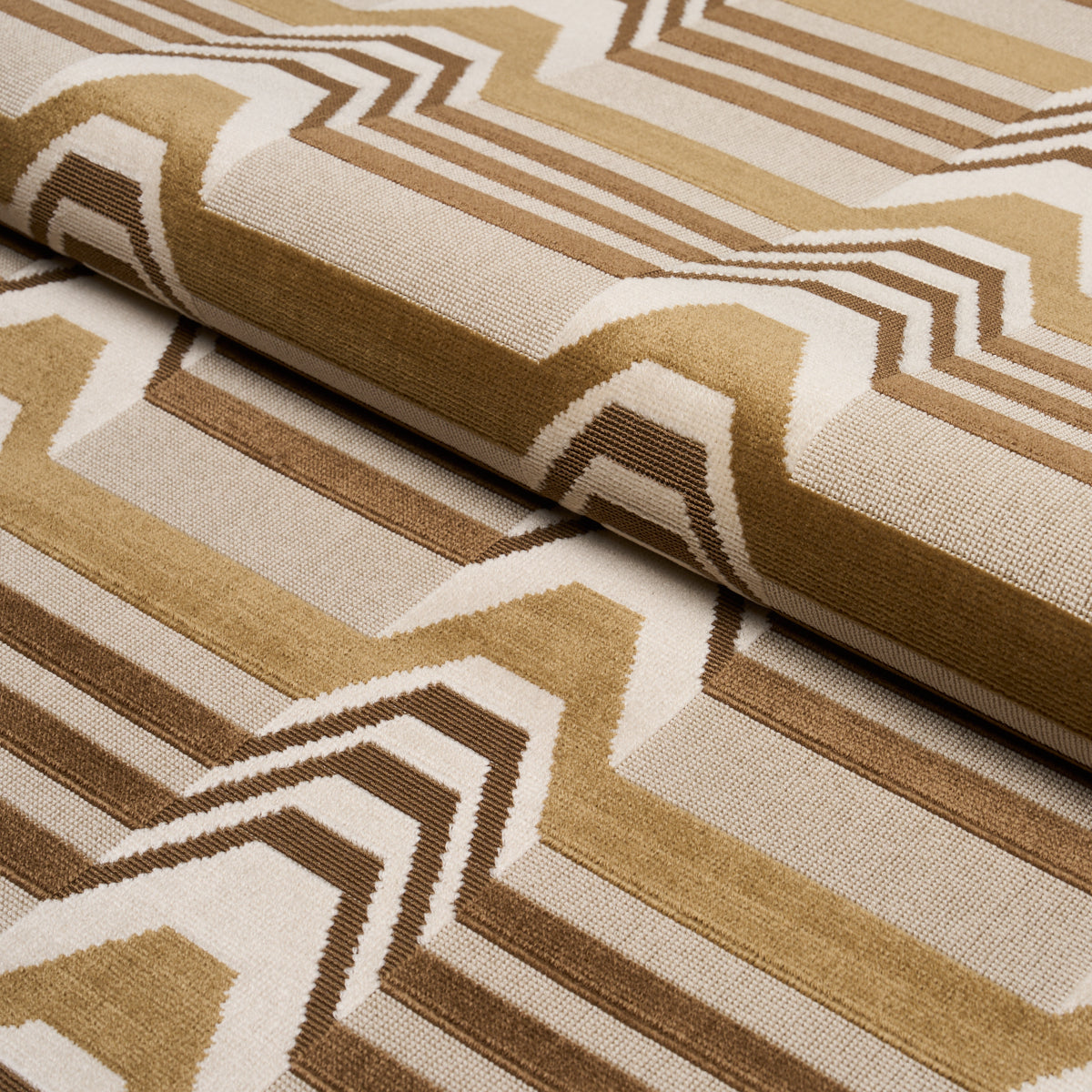 ALDO-VELVET-MOCHA-CAMEL-SCHUMACHER-84811 - Schumacher Fabric