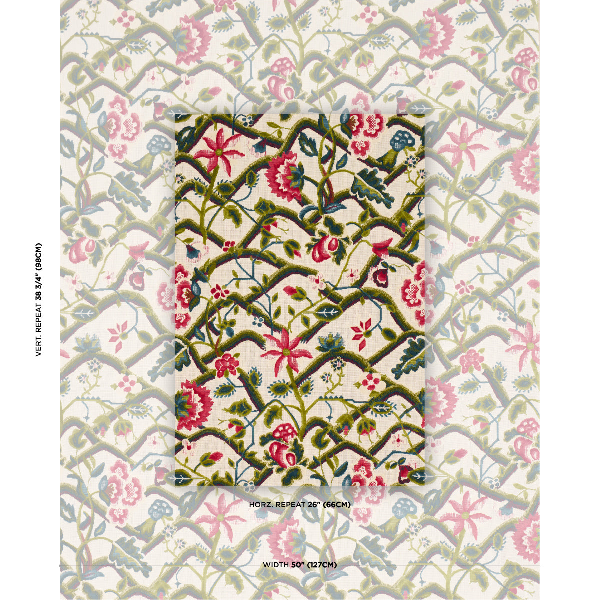 JACOBEAN-GARDEN-VELVET-MULBERRY-LEAF-SCHUMACHER-84820 - Schumacher Fabric