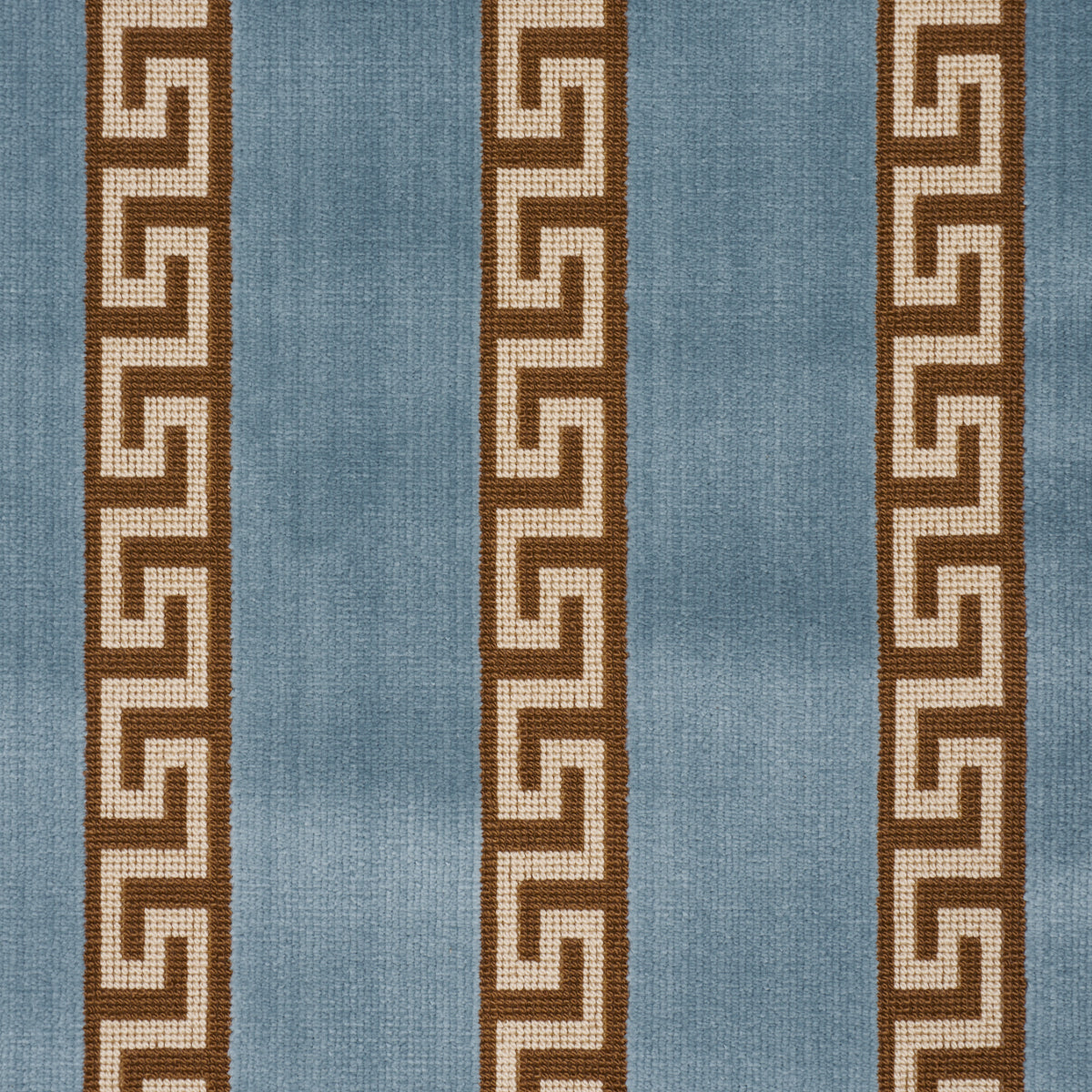 Darius Velvet Stripe - Aquamarine - Schumacher 84851 Fabric - Schumacher Fabric