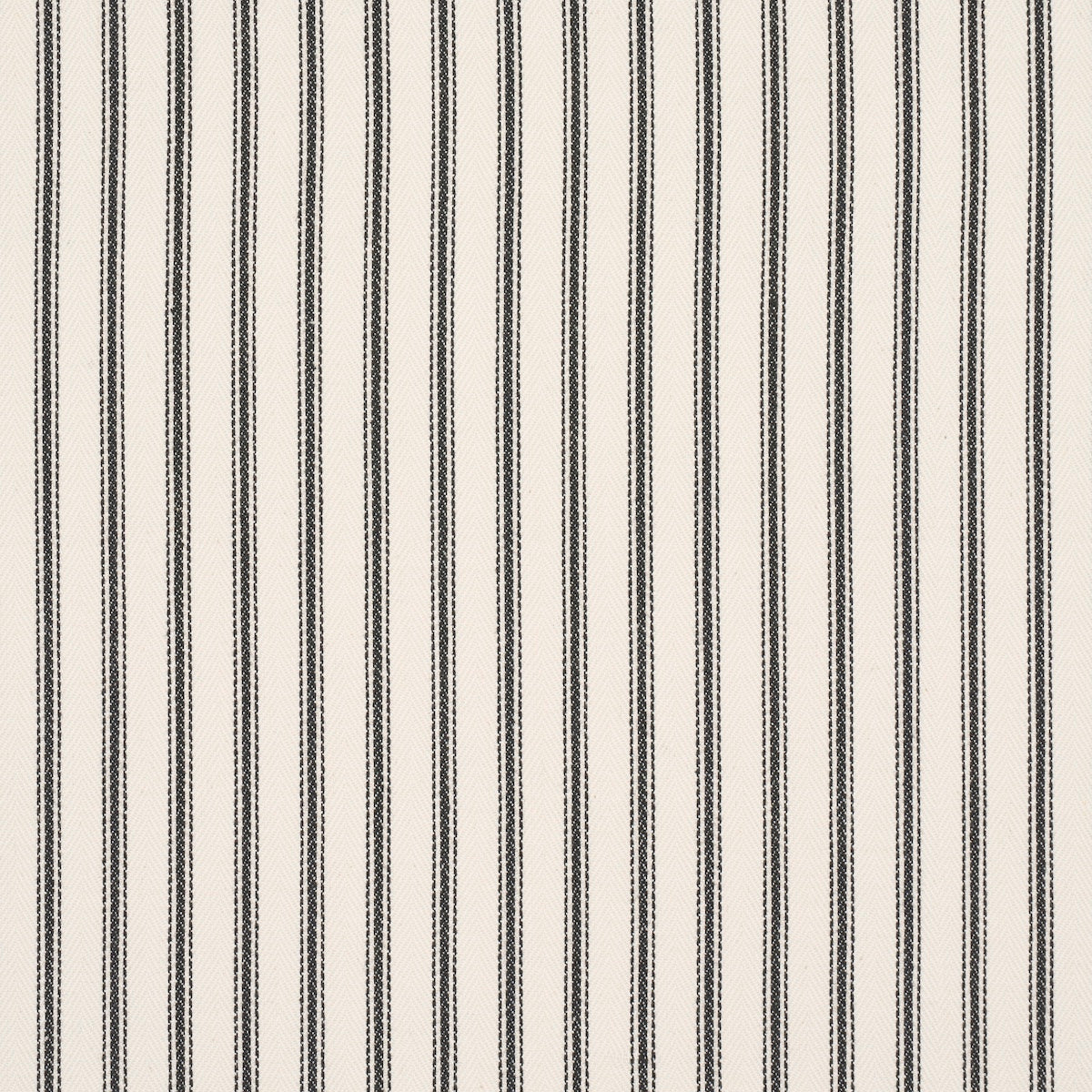 GRIFFIN-TICKING-STRIPE-BLACK-WHITE-SCHUMACHER-84860 - Schumacher Fabric