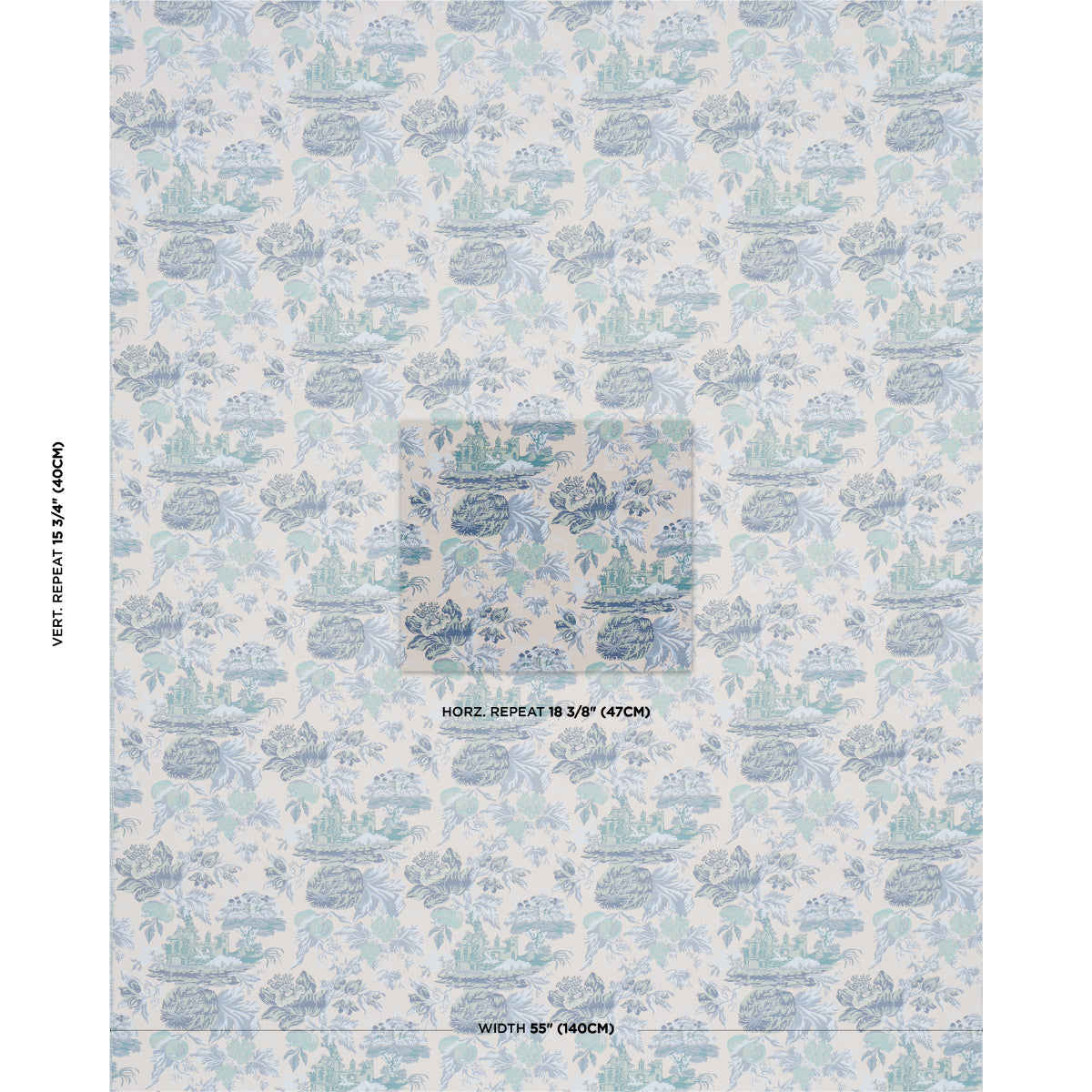 JARDIN-DE-LOUIS-DELFT-SCHUMACHER-84880 - Schumacher Fabric