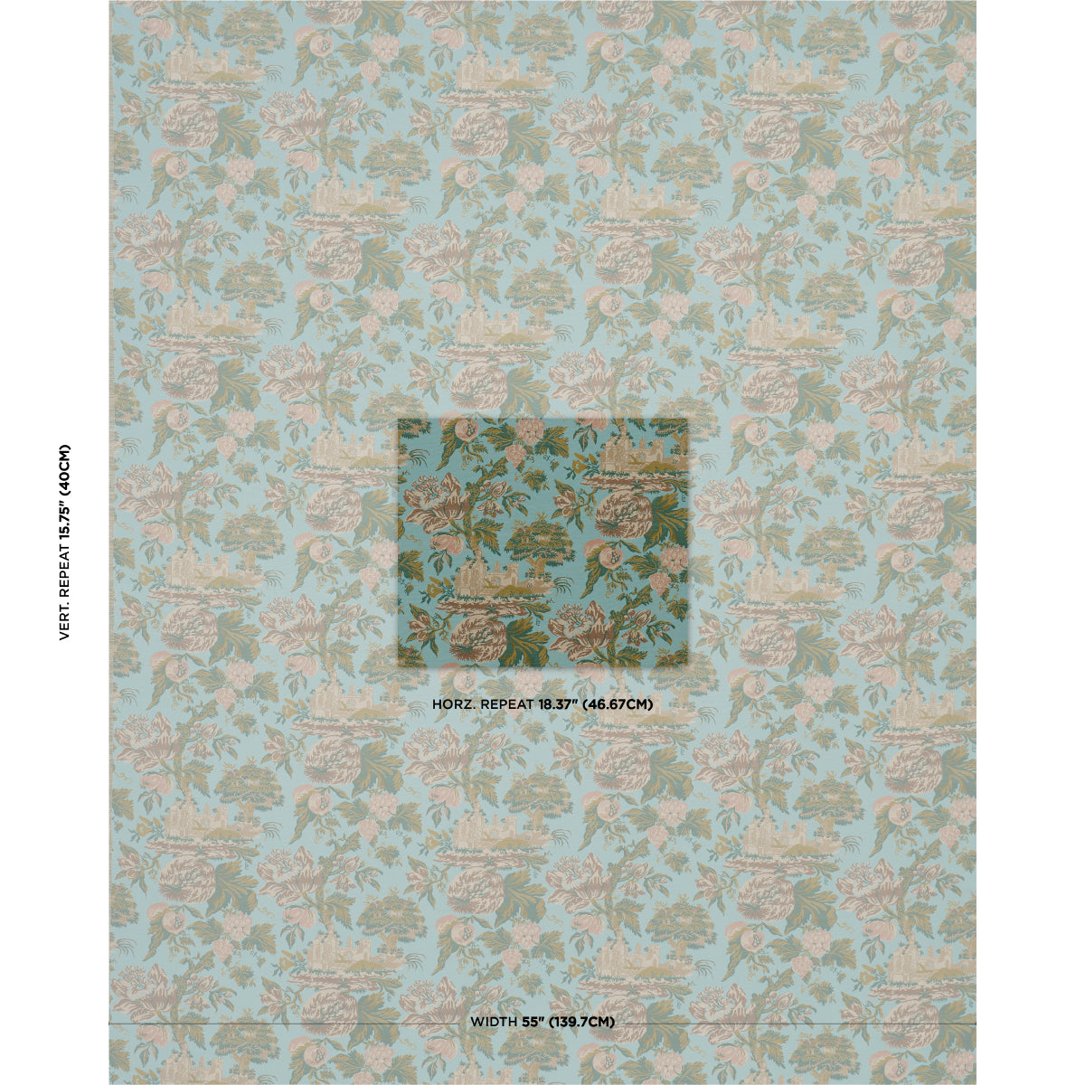 JARDIN-DE-LOUIS-PRINTEMPS-SCHUMACHER-84882 - Schumacher Fabric