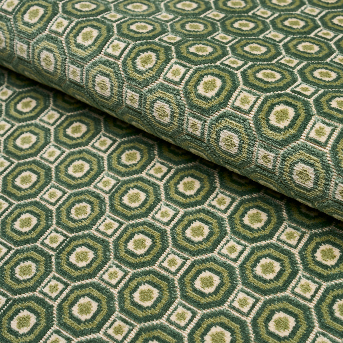 Trianon Cut Velvet - Jardin - Schumacher 84890 Fabric - Schumacher Fabric