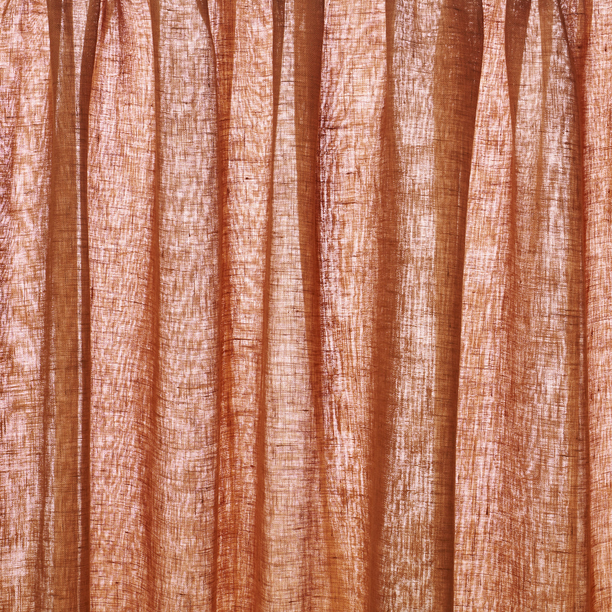Aya Sheer - Rust - Schumacher 84929 Fabric - Schumacher Fabric