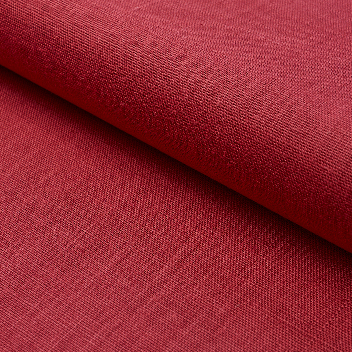 Leo Glazed Linen - Red - Schumacher 84967 Fabric - Schumacher Fabric