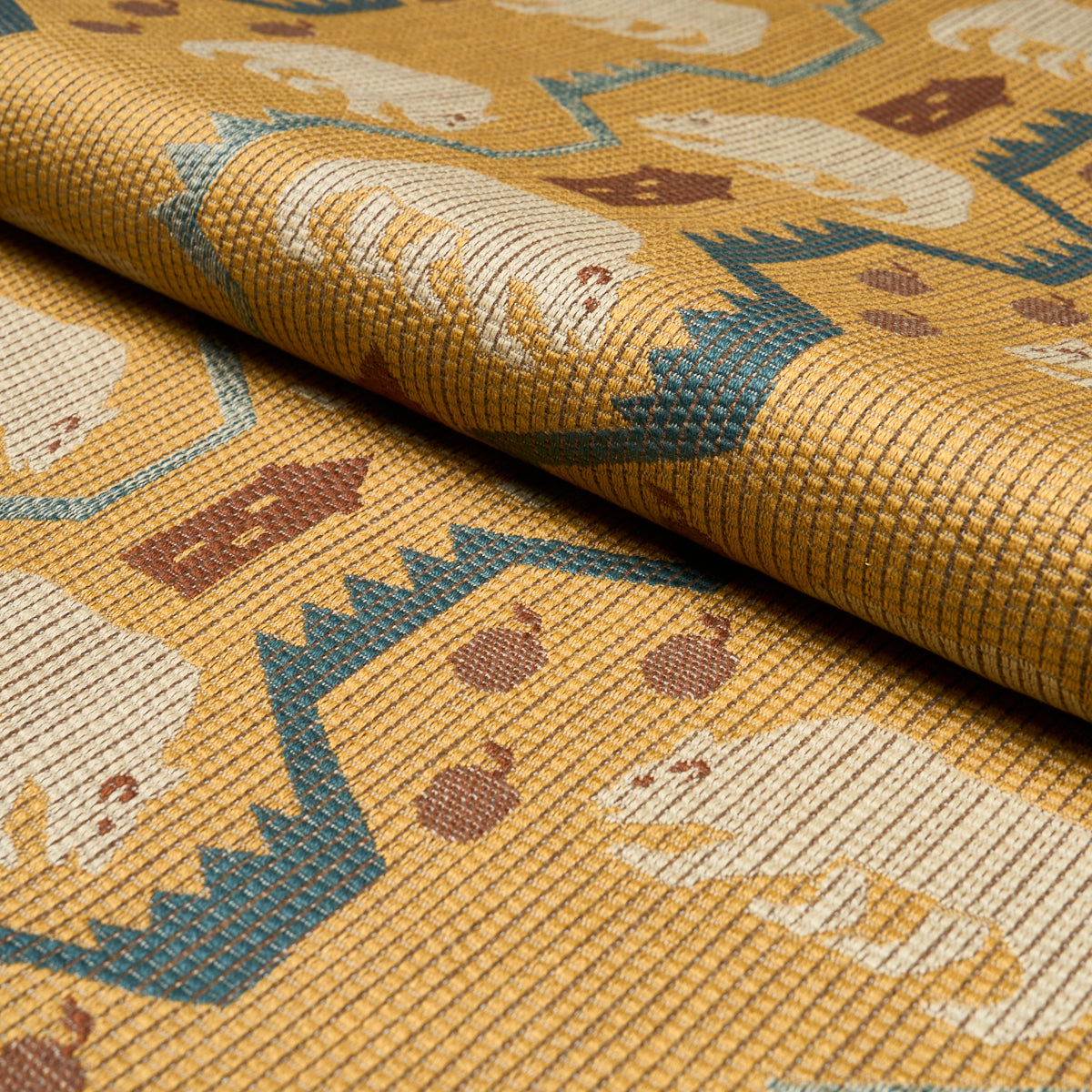 BEAR-BRIGADE-OCHRE-SCHUMACHER-84980 - Schumacher Fabric