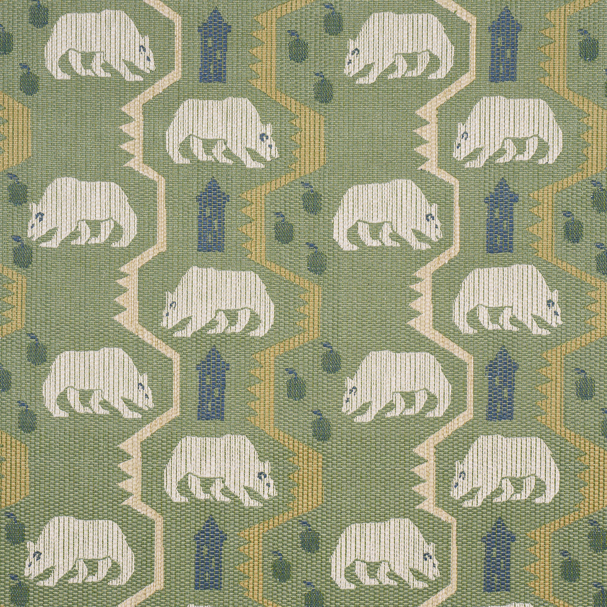 Bear Brigade - Forest - Schumacher 84981 Fabric - Schumacher Fabric