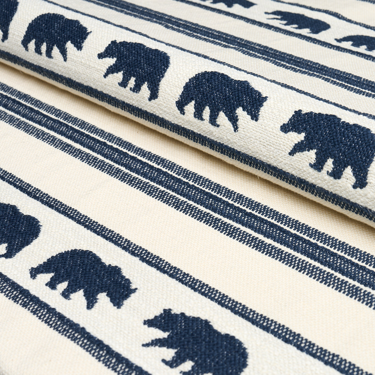 KODA-STRIPE-INDIGO-SCHUMACHER-84990 - Schumacher Fabric