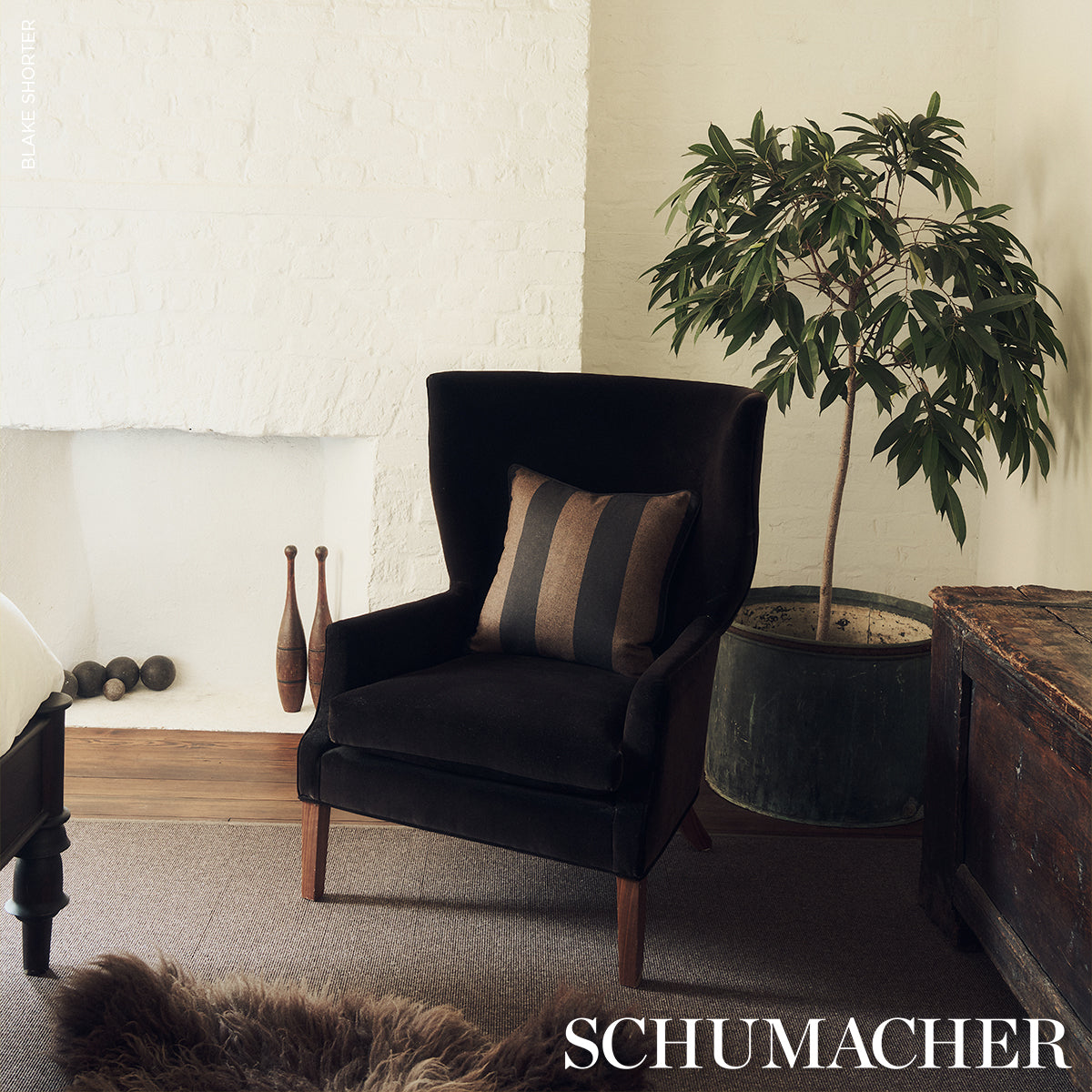 HEMLOCK-STRIPE-JAVA-SCHUMACHER-85041 - Schumacher Fabric