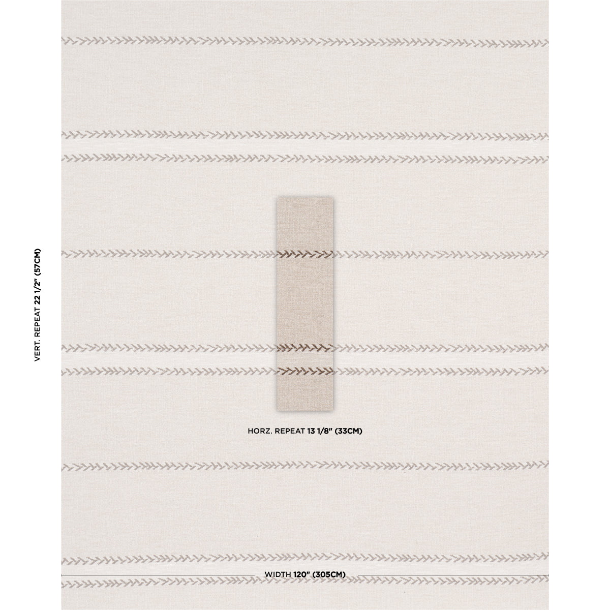 PLAINS-STRIPE-CASEMENT-FLAX-SCHUMACHER-85050 - Schumacher Fabric