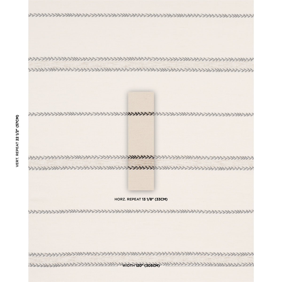 PLAINS-STRIPE-CASEMENT-GRAPHITE-SCHUMACHER-85051 - Schumacher Fabric