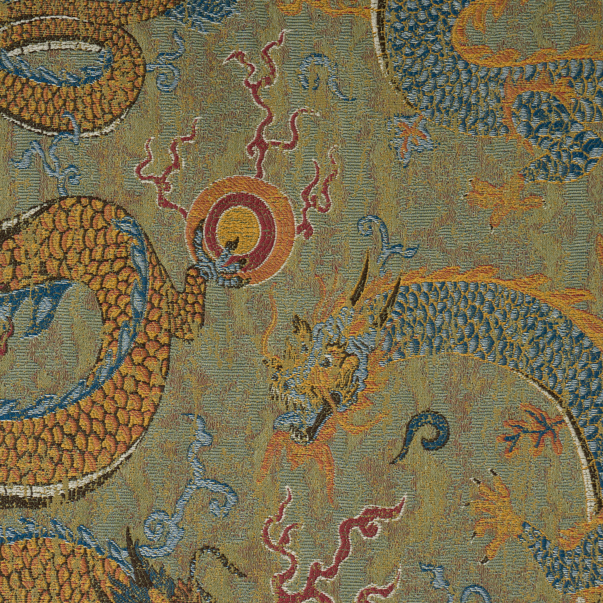 SERPENTINE-DRAGON-MULTI-SCHUMACHER-85090 - Schumacher Fabric