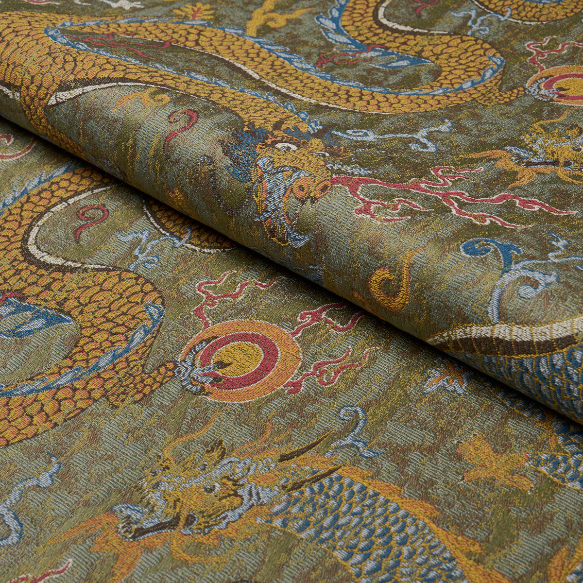 SERPENTINE-DRAGON-MULTI-SCHUMACHER-85090 - Schumacher Fabric