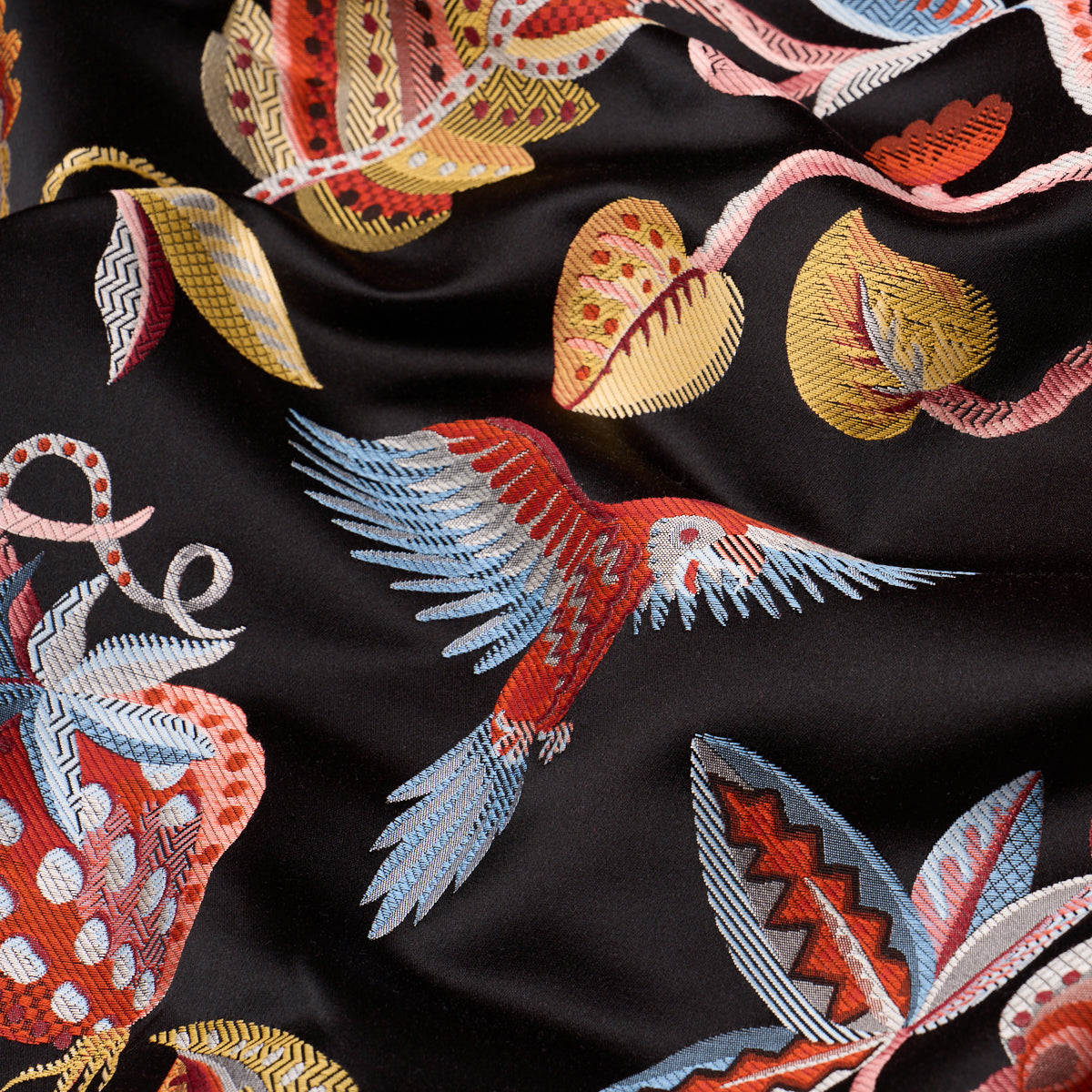 BIRDS-OF-PARADISE-WOVEN-NOIR-SCHUMACHER-85110 - Schumacher Fabric