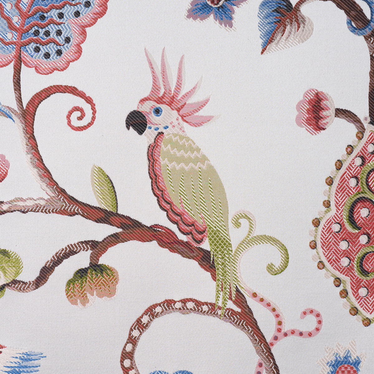 BIRDS-OF-PARADISE-WOVEN-MIST-SCHUMACHER-85112 - Schumacher Fabric