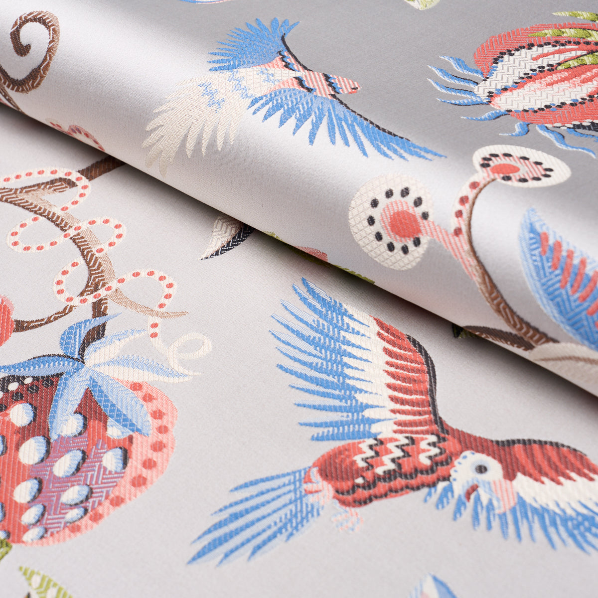 BIRDS-OF-PARADISE-WOVEN-MIST-SCHUMACHER-85112 - Schumacher Fabric