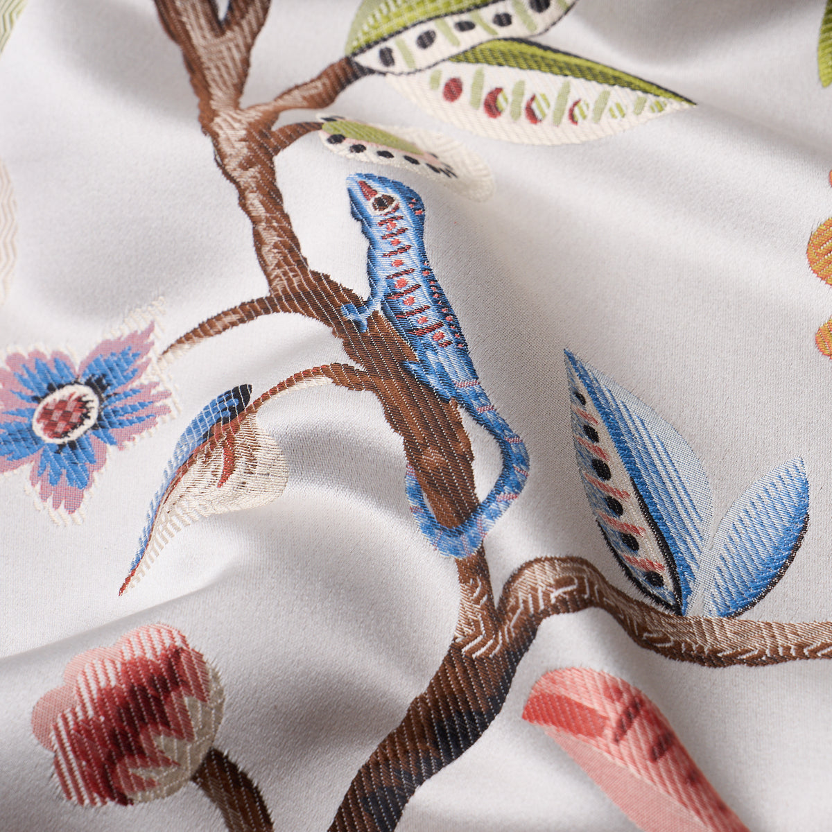 BIRDS-OF-PARADISE-WOVEN-MIST-SCHUMACHER-85112 - Schumacher Fabric