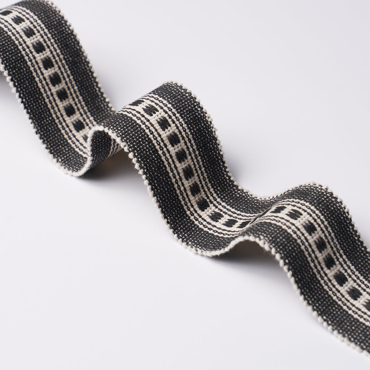 LUBECK-TAPE-NARROW-CHARCOAL-SCHUMACHER-85171 - Schumacher Trim