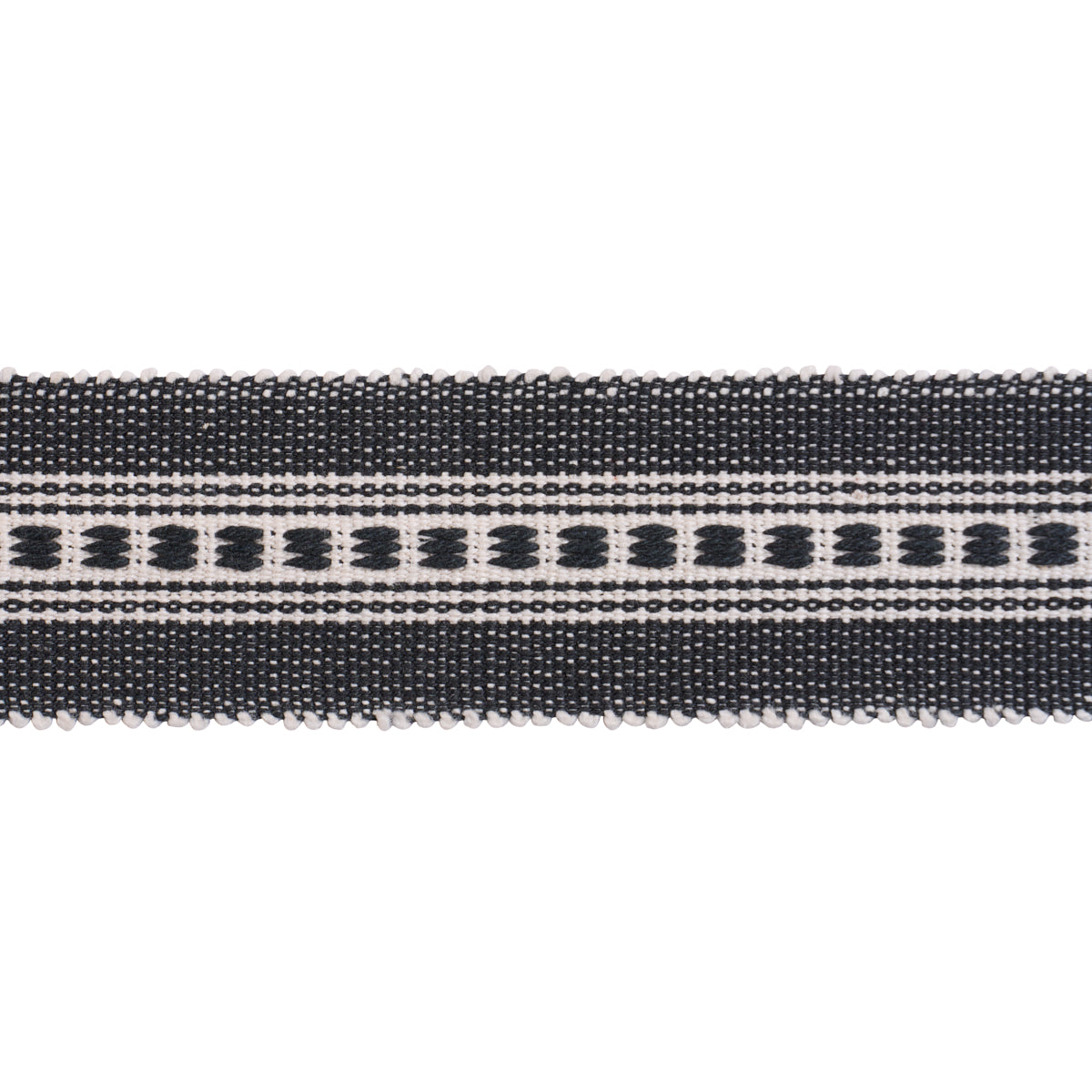 LUBECK-TAPE-NARROW-CHARCOAL-SCHUMACHER-85171 - Schumacher Trim