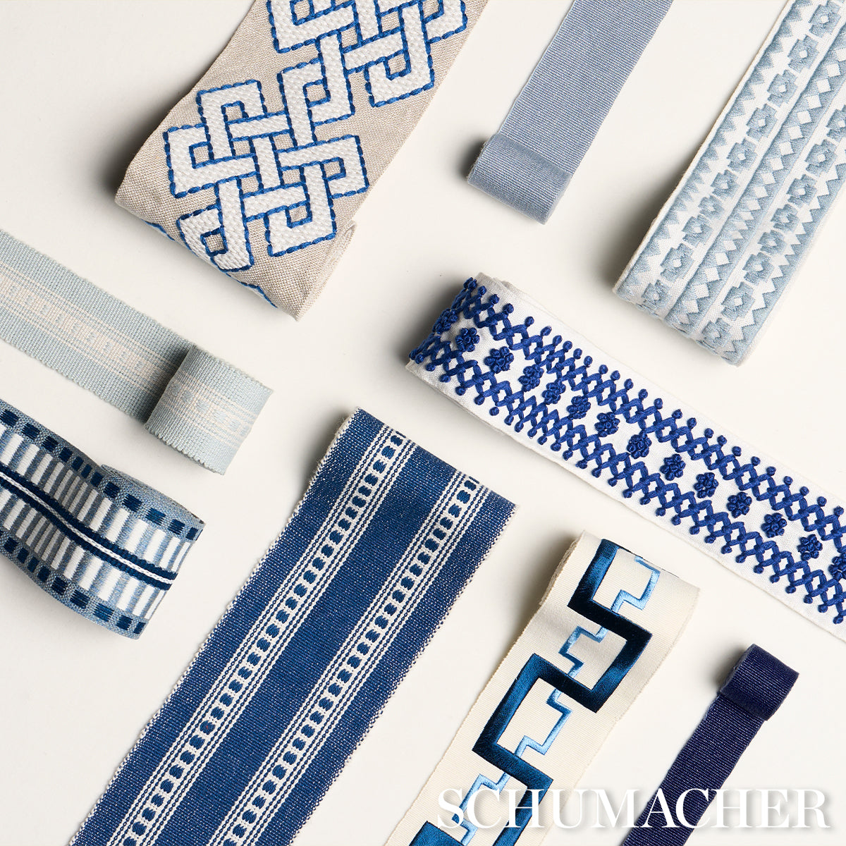 LUBECK-TAPE-NARROW-SKY-SCHUMACHER-85173 - Schumacher Trim