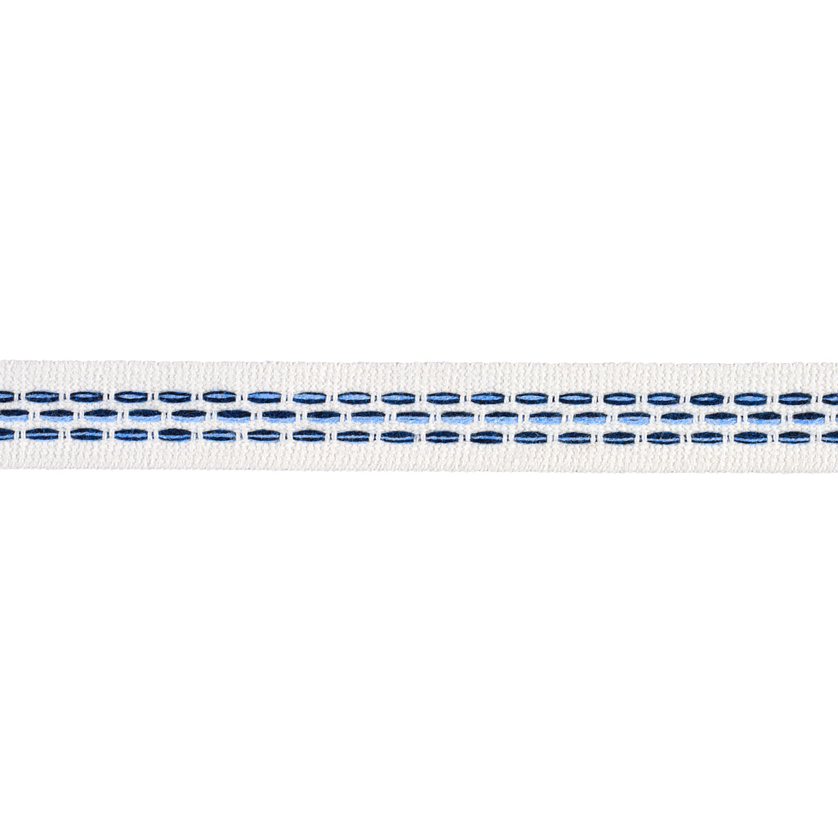 PORTOLA-TAPE-NARROW-INDOOR-OUTDOOR-BLUE-SCHUMACHER-85183 - Schumacher Trim