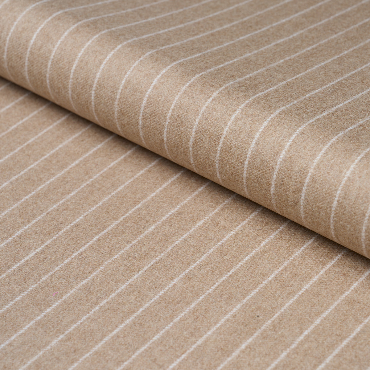 Boyd Wool Pinstripe - Oat - Schumacher 85282 Fabric - Schumacher Fabric