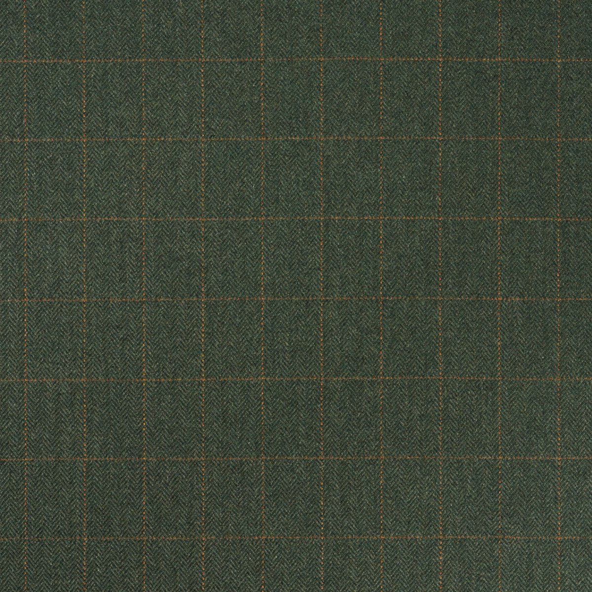 THOMPSON-MERINO-WINDOWPANE-HUNTER-GREEN-SCHUMACHER-85290 - Schumacher Fabric