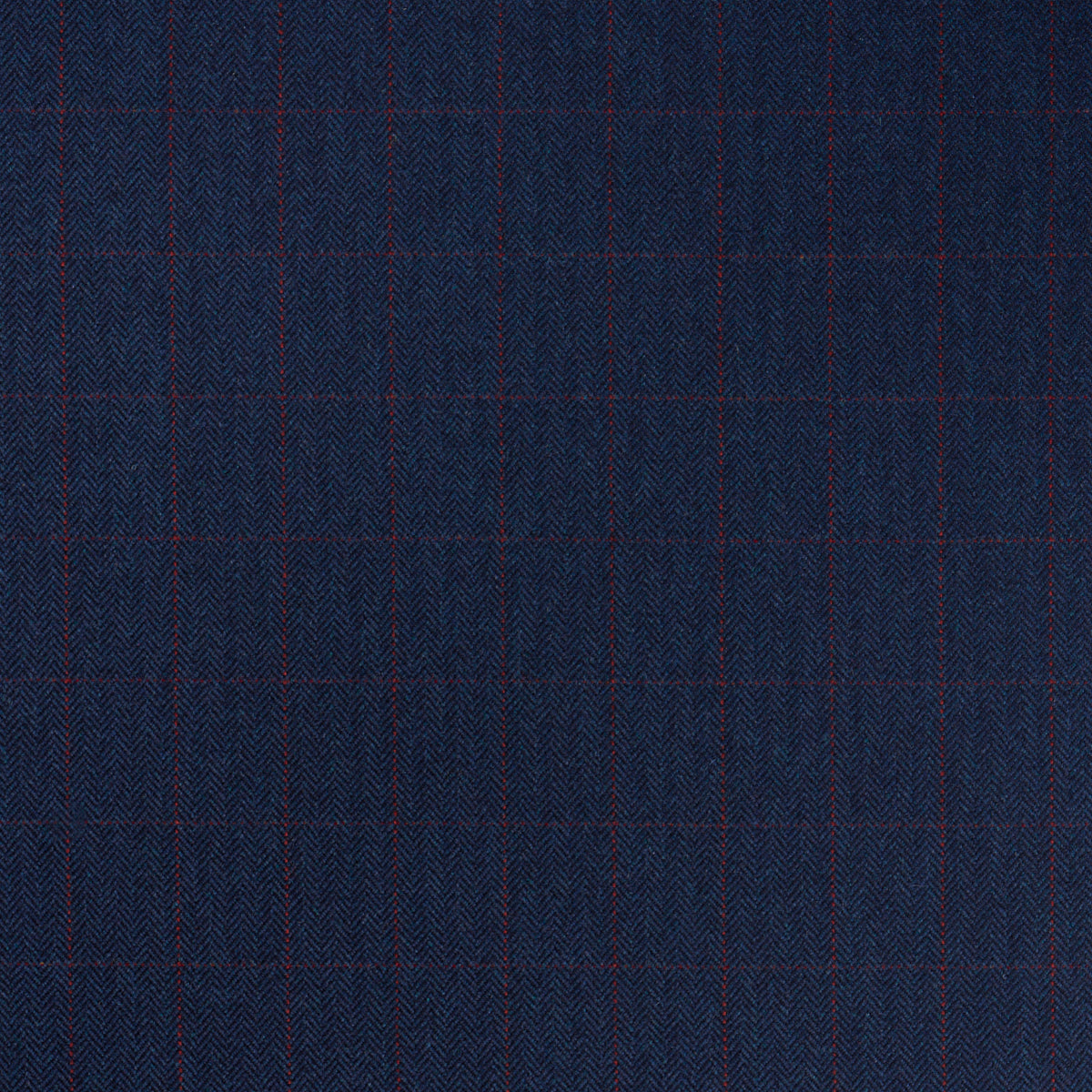 THOMPSON-MERINO-WINDOWPANE-NAVY-SCHUMACHER-85292 - Schumacher Fabric